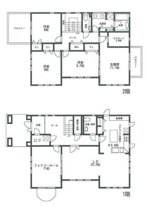 兵庫県西宮市殿山町(一戸建)の賃貸物件の間取り