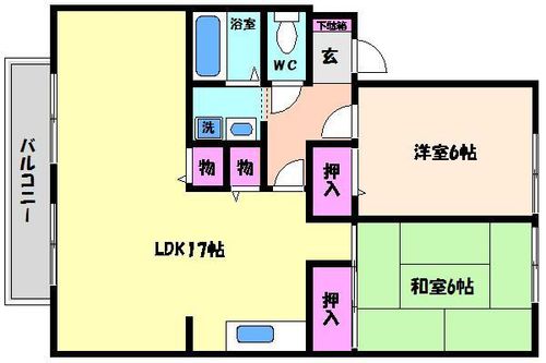 プレステージ芦屋の間取り