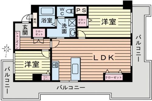 愛知県名古屋市千種区内山3丁目(マンション)の賃貸物件の間取り