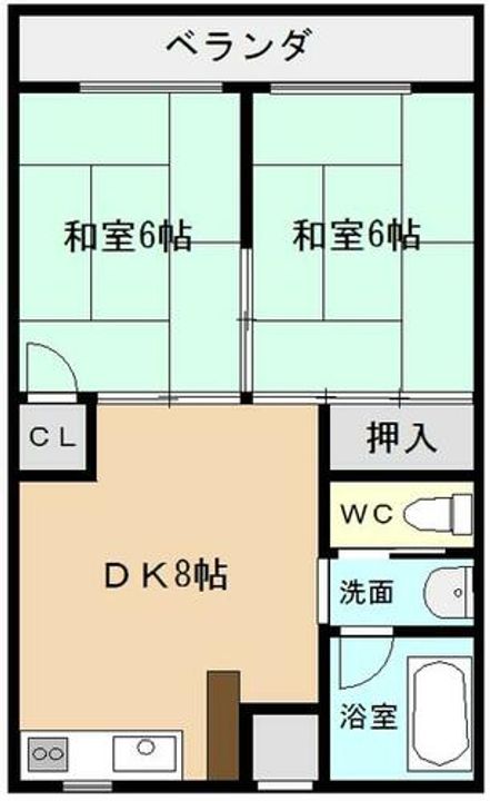 ローズ名草の間取り