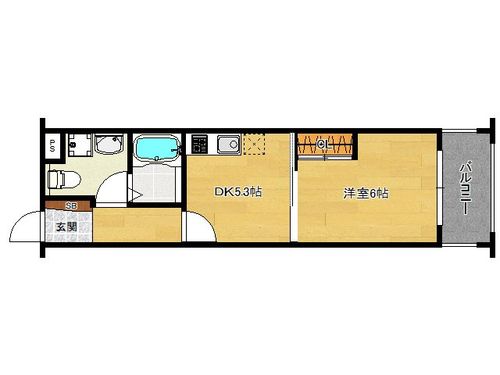 Laka’s Fushimi (ラカーシュ伏見)の間取り