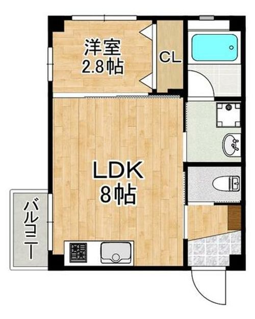 アトラクティ吉塚Ⅱの間取り