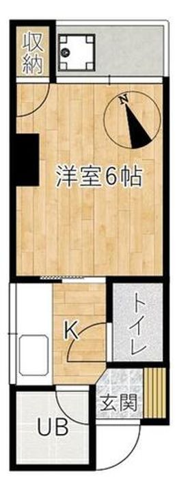 福岡県久留米市通町(アパート)の賃貸物件の間取り