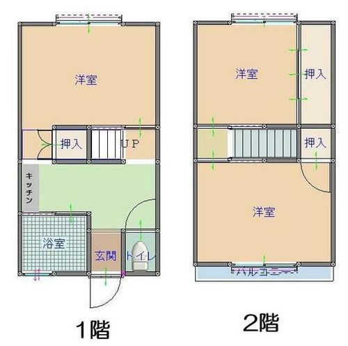 和歌山県和歌山市園部(アパート)の賃貸物件の間取り