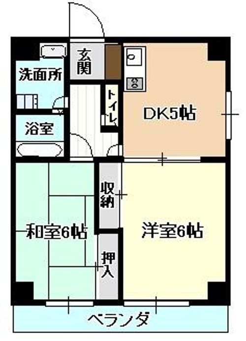 ハイツヤマトⅢの間取り