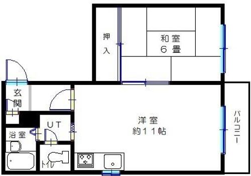 北海道札幌市南区澄川四条7丁目(マンション)の賃貸物件の間取り