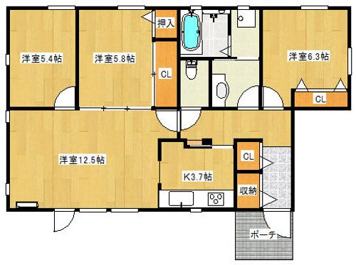 ラメール多賀の間取り