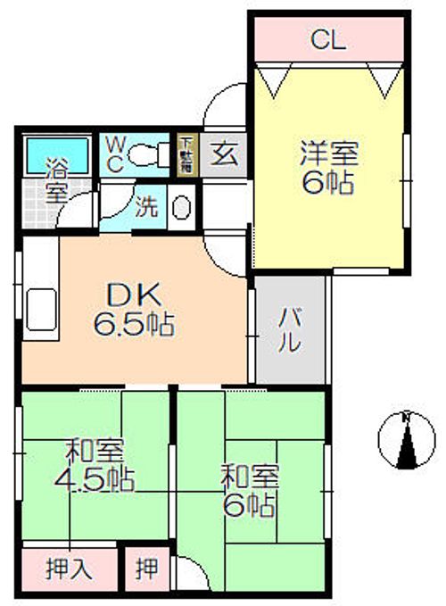 ハイツKT1の間取り