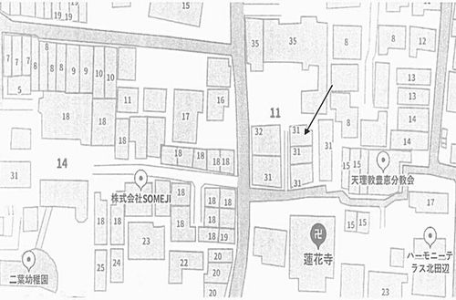 大阪府大阪市東住吉区北田辺6丁目(一戸建)の賃貸物件の外観