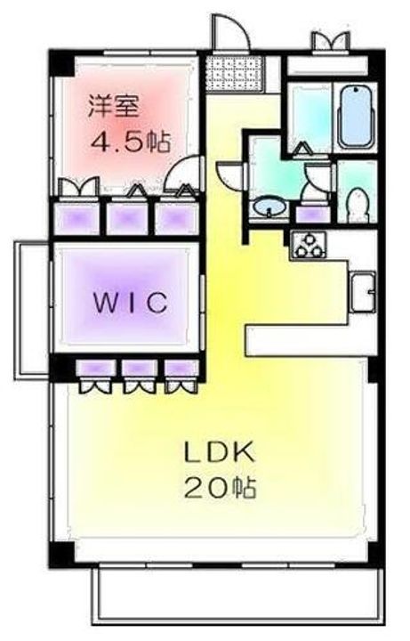 愛知県岡崎市欠町字三田田北通(マンション)の賃貸物件の間取り