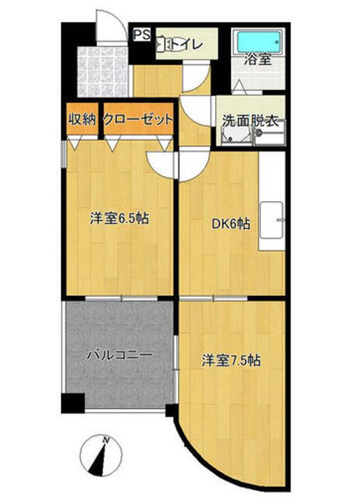 ガーデン香流ビルの間取り