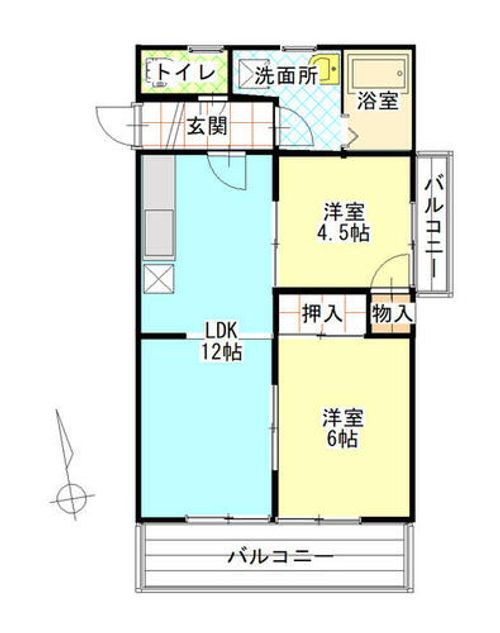 小牧山ハイツの間取り