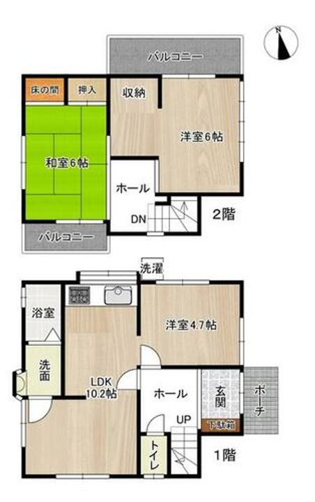 兵庫県神戸市北区鈴蘭台北町6丁目(一戸建)の賃貸物件の間取り