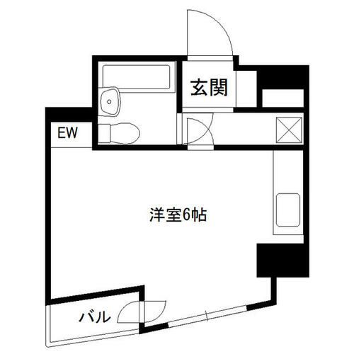 クリオ円山公園壱番館606の間取り