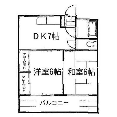 サンカープⅡ202の間取り