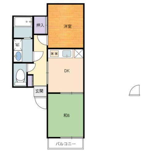 パールハイツ黒龍の間取り