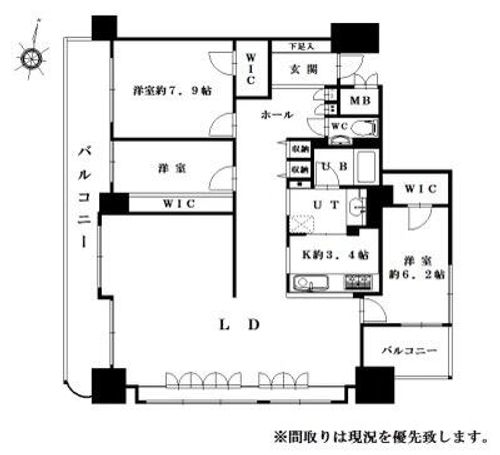 リラハイツ大通西ミュゼの間取り