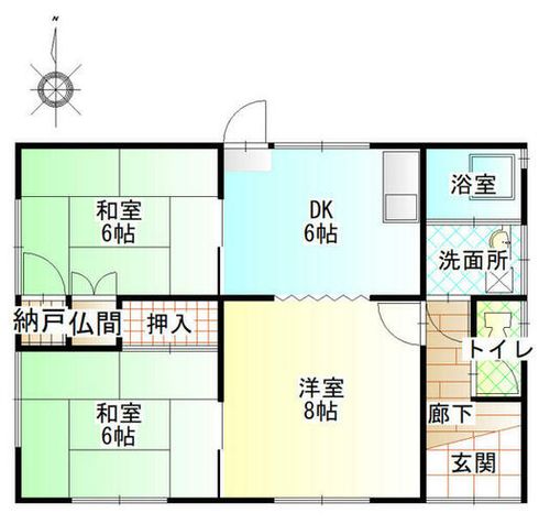 福岡県豊前市大字三毛門(一戸建)の賃貸物件の間取り