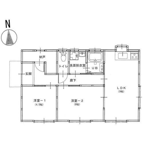 愛知県豊橋市馬見塚町(一戸建)の賃貸物件の間取り