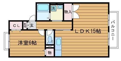 大阪府吹田市千里山西6丁目(アパート)の賃貸物件の間取り