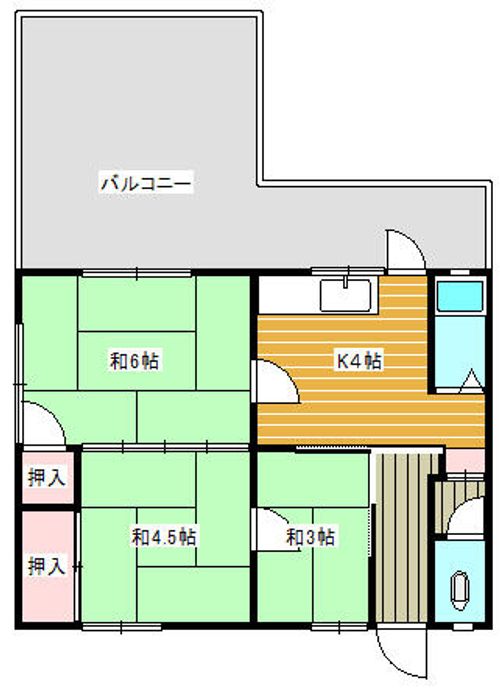 ハイツ西小路の間取り