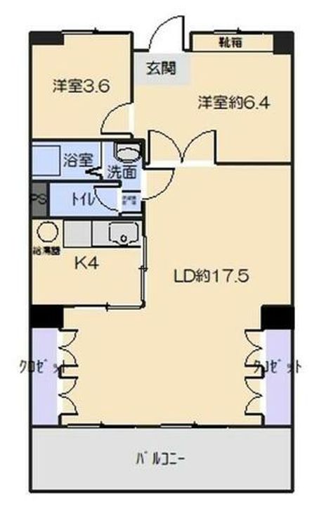 阪急仁川マンションの間取り