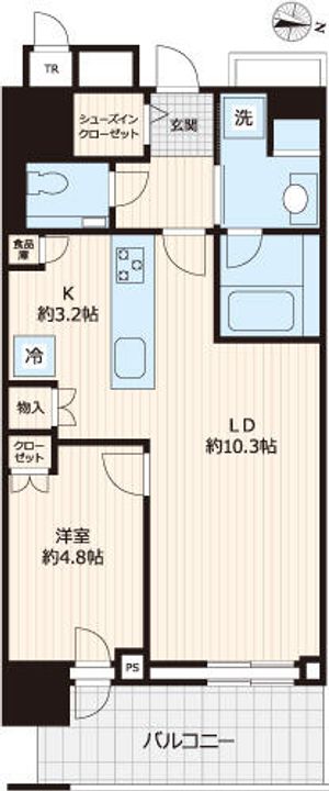 北海道札幌市北区北八条西1丁目(マンション)の賃貸物件の間取り