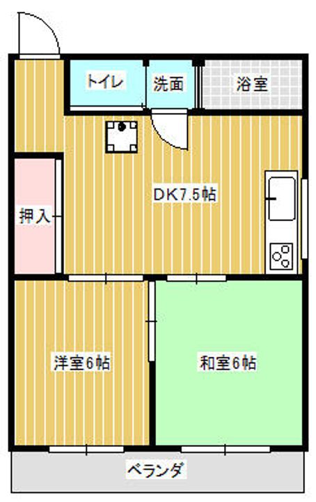 愛知県一宮市若竹1丁目(マンション)の賃貸物件の間取り