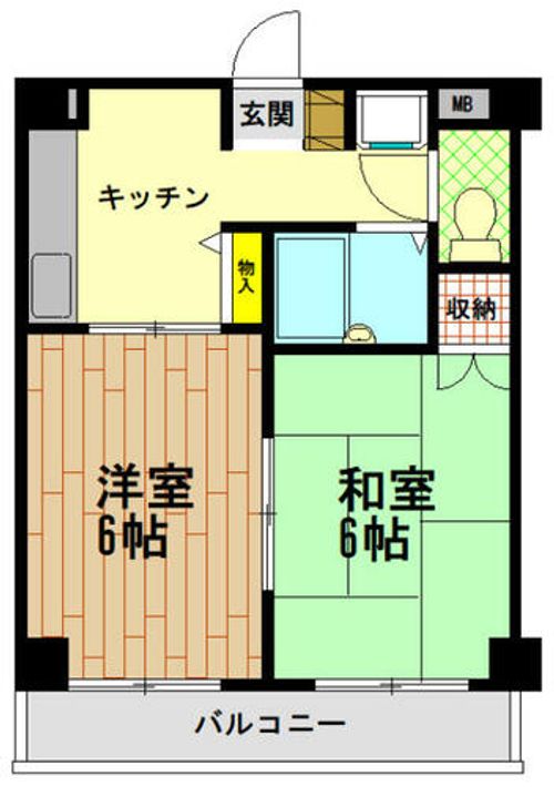 兵庫県神戸市中央区北長狭通2丁目(マンション)の賃貸物件の間取り