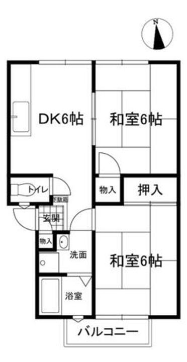 和歌山県橋本市学文路(アパート)の賃貸物件の間取り