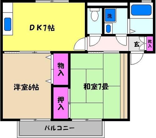 ハイカムール芦屋の間取り