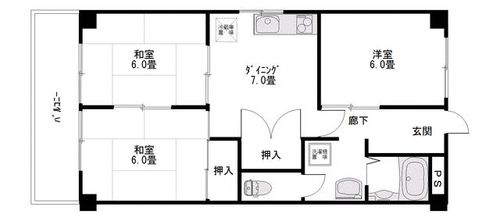 ラ・セゾン206の間取り