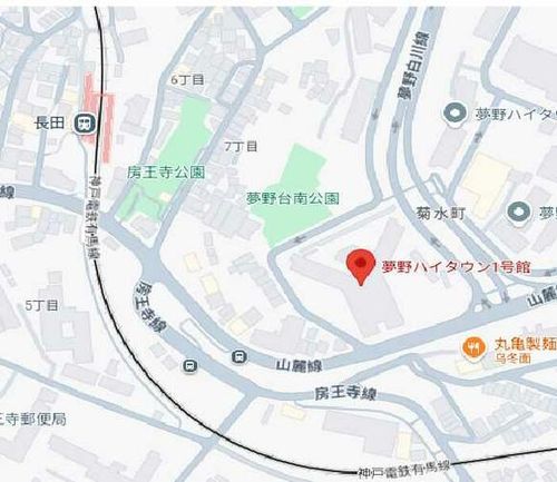夢野団地1号館3の地図