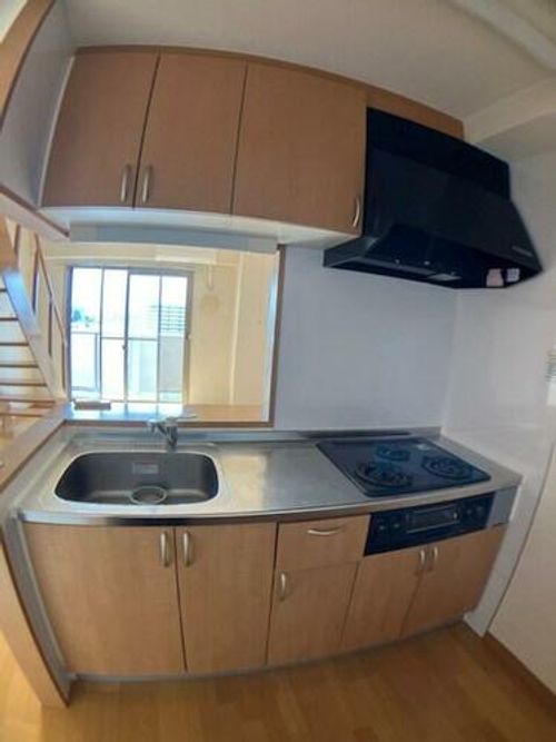 愛知県豊川市諏訪4丁目(マンション)の賃貸物件のキッチン