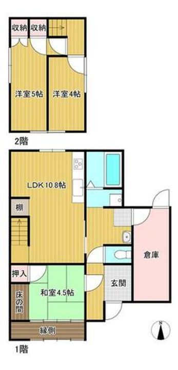 兵庫県丹波篠山市糯ケ坪(一戸建)の賃貸物件の間取り