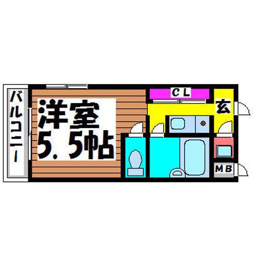 ニュースカイ22マンションの間取り