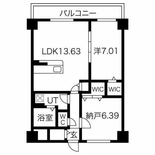 兵庫県西宮市上甲子園4丁目(マンション)の賃貸物件の間取り