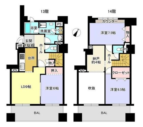 朝日プラザサウスヒルズ小樽の間取り