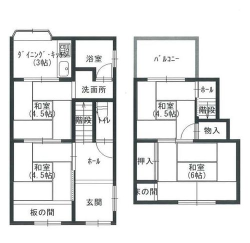 兵庫県尼崎市東難波町3丁目(一戸建)の賃貸物件の間取り