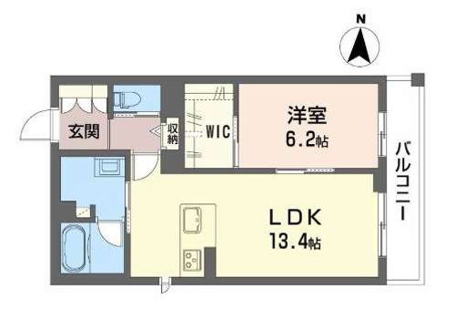 京都府京都市伏見区竹田西桶ノ井町(マンション)の賃貸物件の間取り