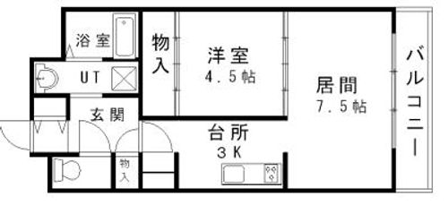 シャトーレSKサッポロ402の間取り