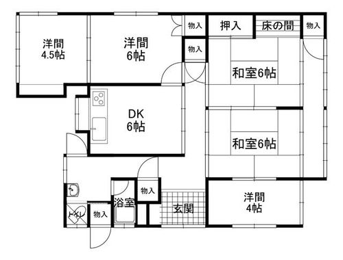 滋賀県甲賀市信楽町長野(一戸建)の賃貸物件の間取り