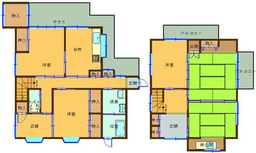 福岡県北九州市門司区矢筈町(一戸建)の賃貸物件の間取り