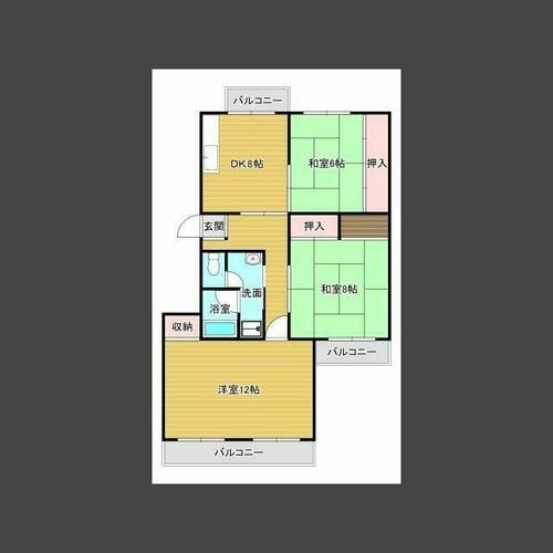 槇塚台C住宅一号棟210の外観