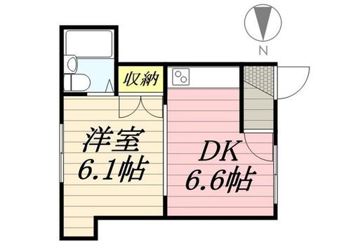 サンハイツB棟0006の間取り