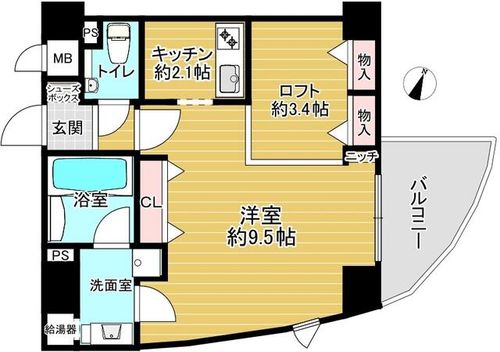 モモビル702の間取り