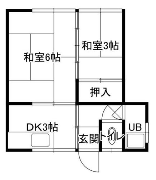 橋本市原田貸アパートの間取り