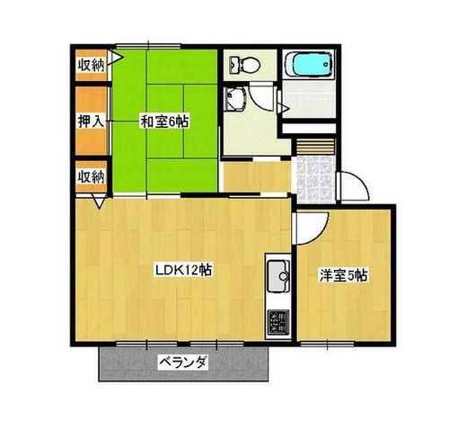 丹波篠山市郡家 第二グリーンハイツ103の間取り