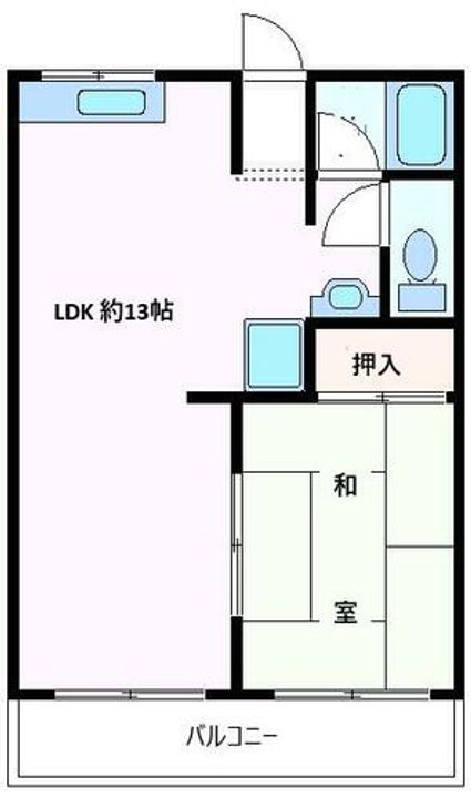 兵庫県芦屋市呉川町(アパート)の賃貸物件の間取り