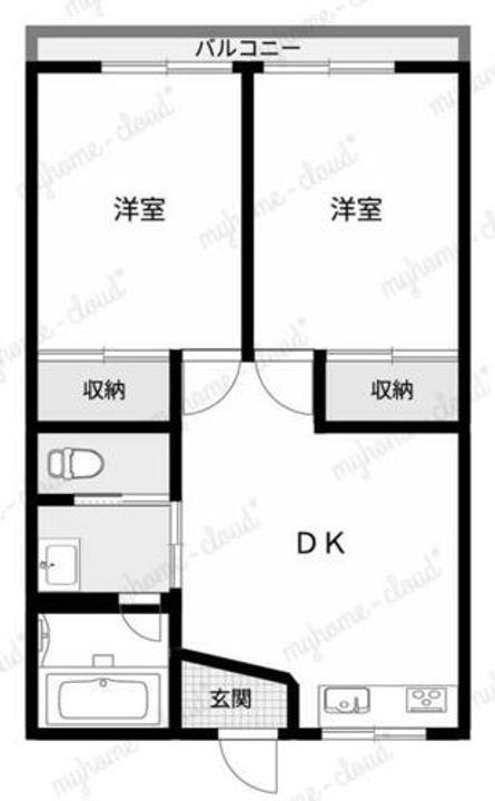 福岡県北九州市小倉北区神岳2丁目(アパート)の賃貸物件の間取り